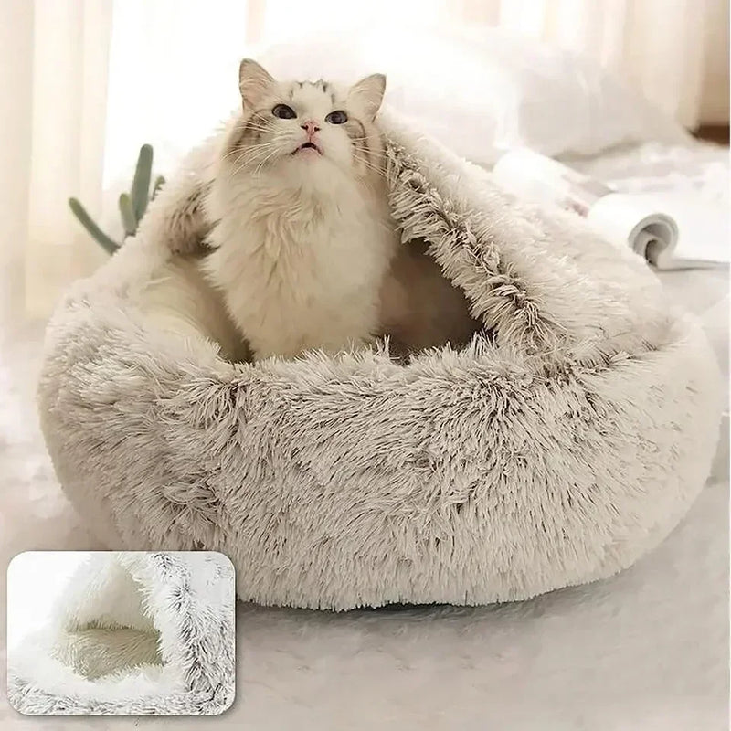 Cama macia e luxuosa para seu gato, quente confortável, serve para pequenos cachorrinhos.