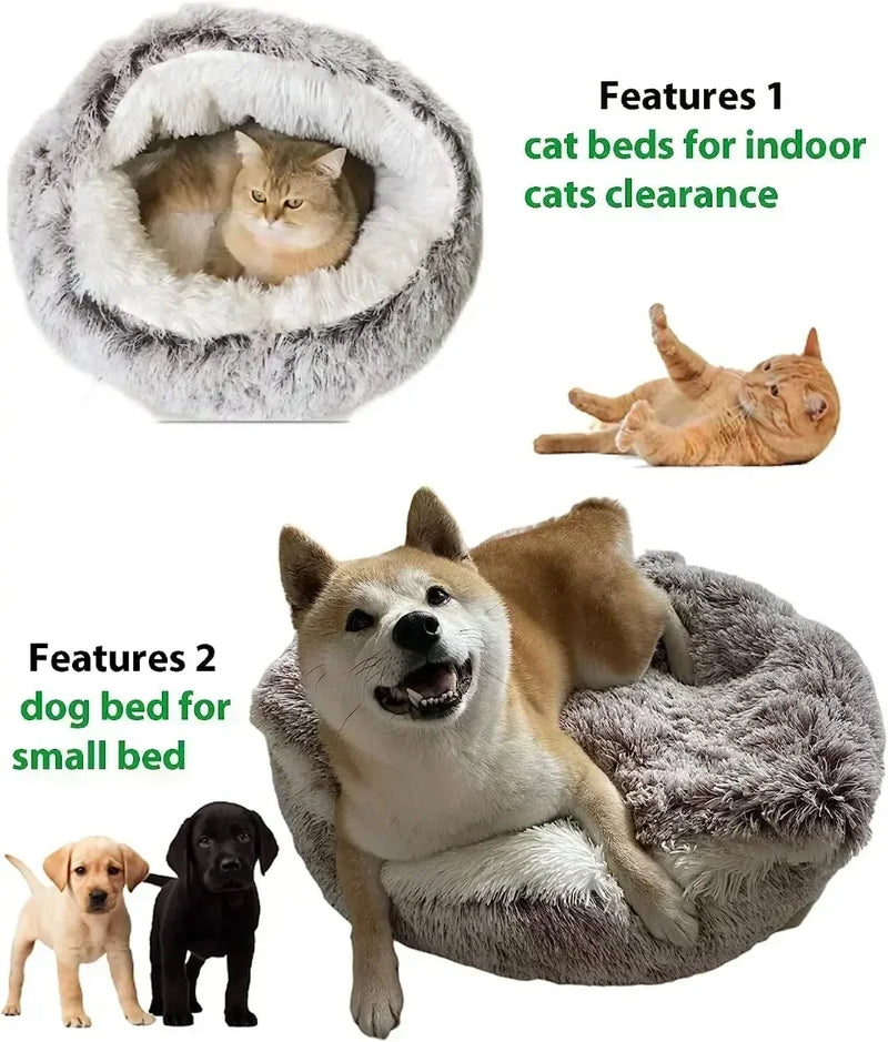 Cama macia e luxuosa para seu gato, quente confortável, serve para pequenos cachorrinhos.