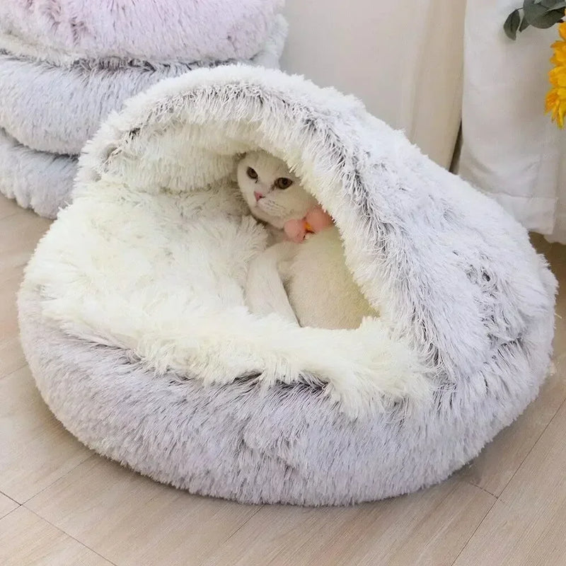 Cama macia e luxuosa para seu gato, quente confortável, serve para pequenos cachorrinhos.